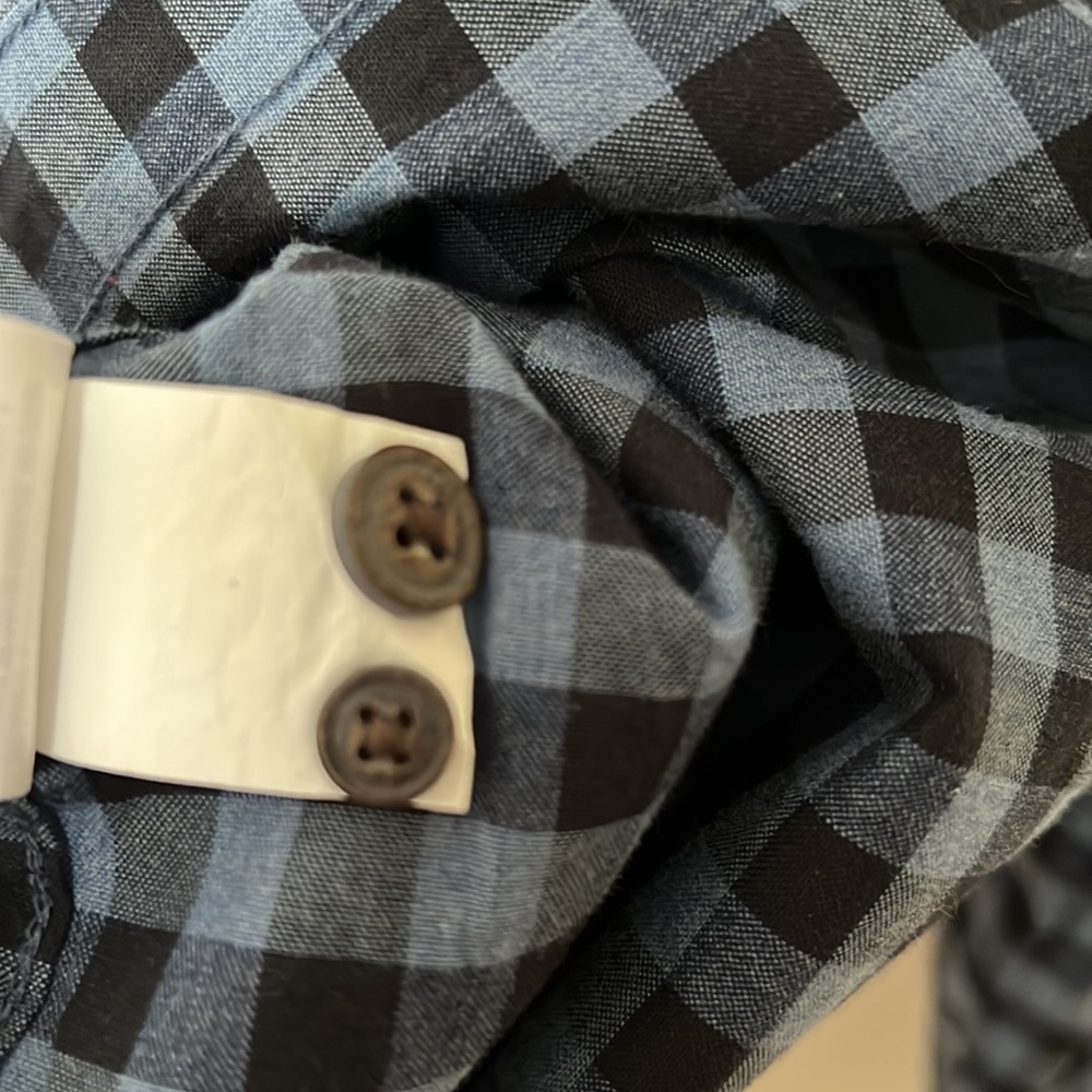 American Eagle Checkered Button Down Size M Class… - image 6